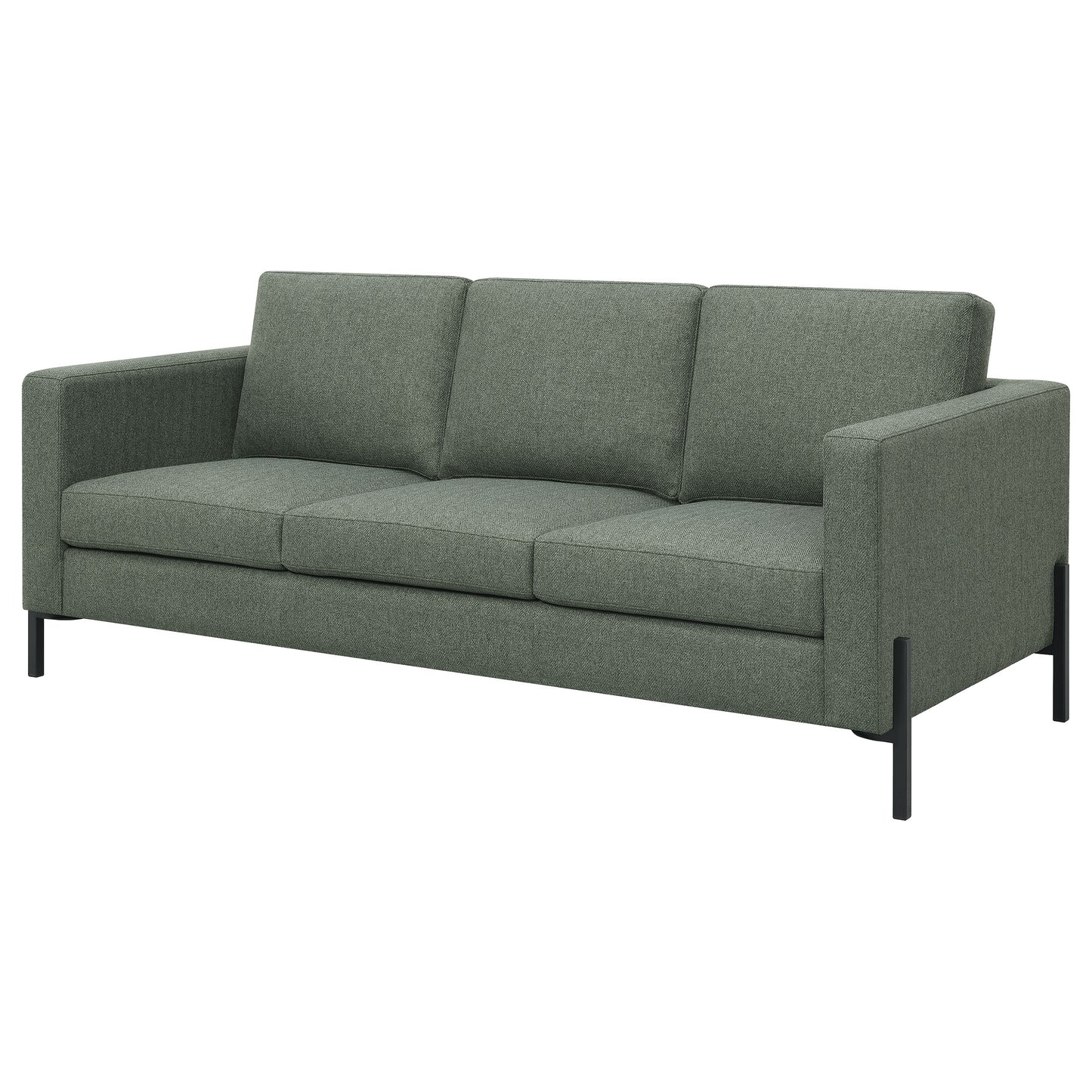 Tilly Upholstered Track Arms Sofa Sage