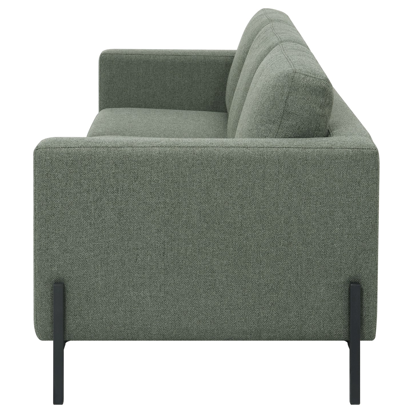 Tilly Upholstered Track Arms Sofa Sage