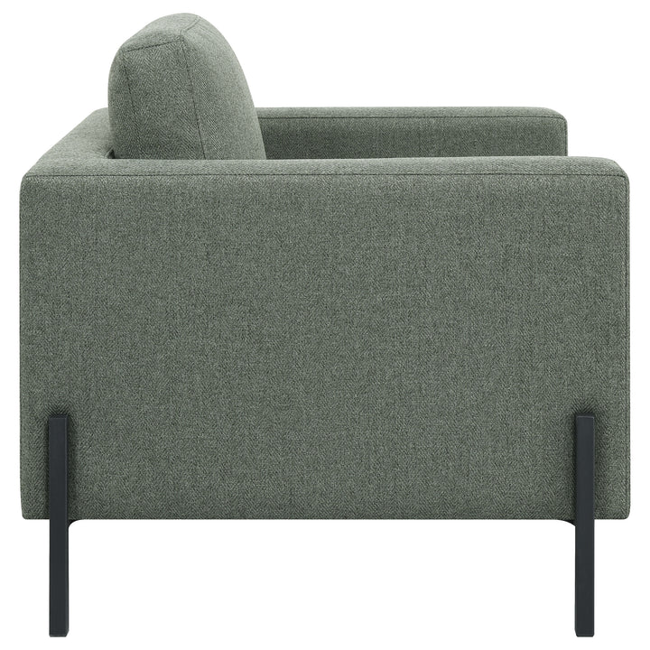 Tilly Upholstered Track Arms Chair Sage