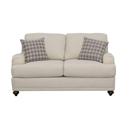 Glenn Cushion Back Loveseat Light Grey