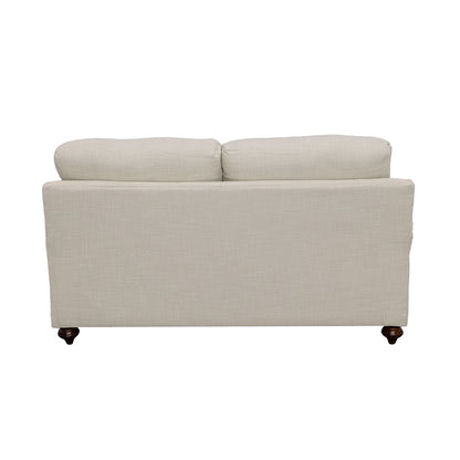 Glenn Cushion Back Loveseat Light Grey