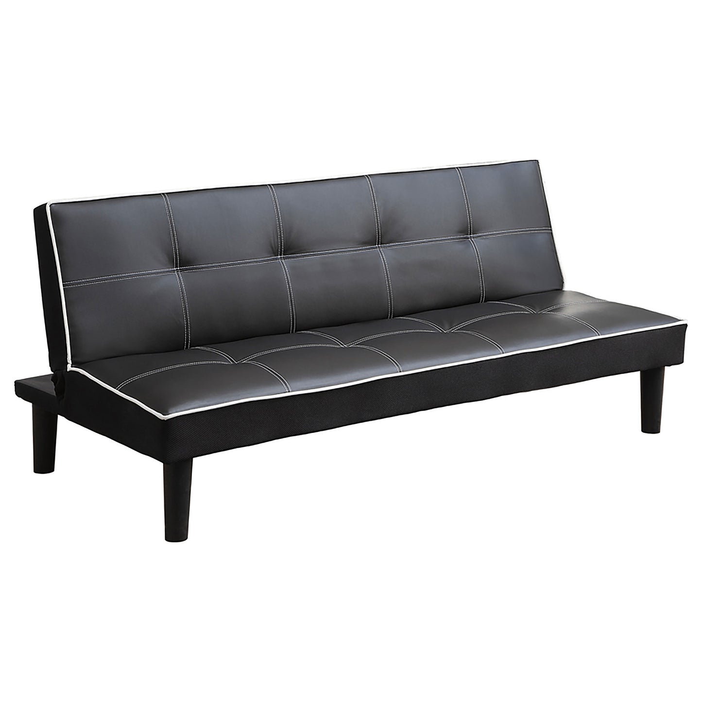 Katrina Tufted Upholstered Sofa Bed Black