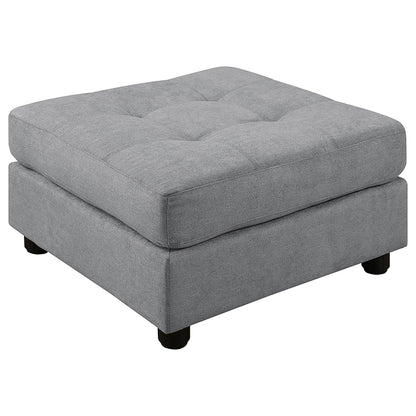 Claude Tufted Cushion Back Ottoman Dove