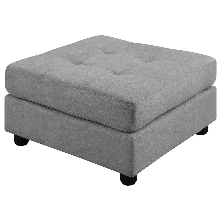 Claude Tufted Cushion Back Ottoman Dove