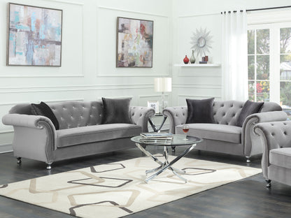 Frostine Grey Two-Piece Living Room Set