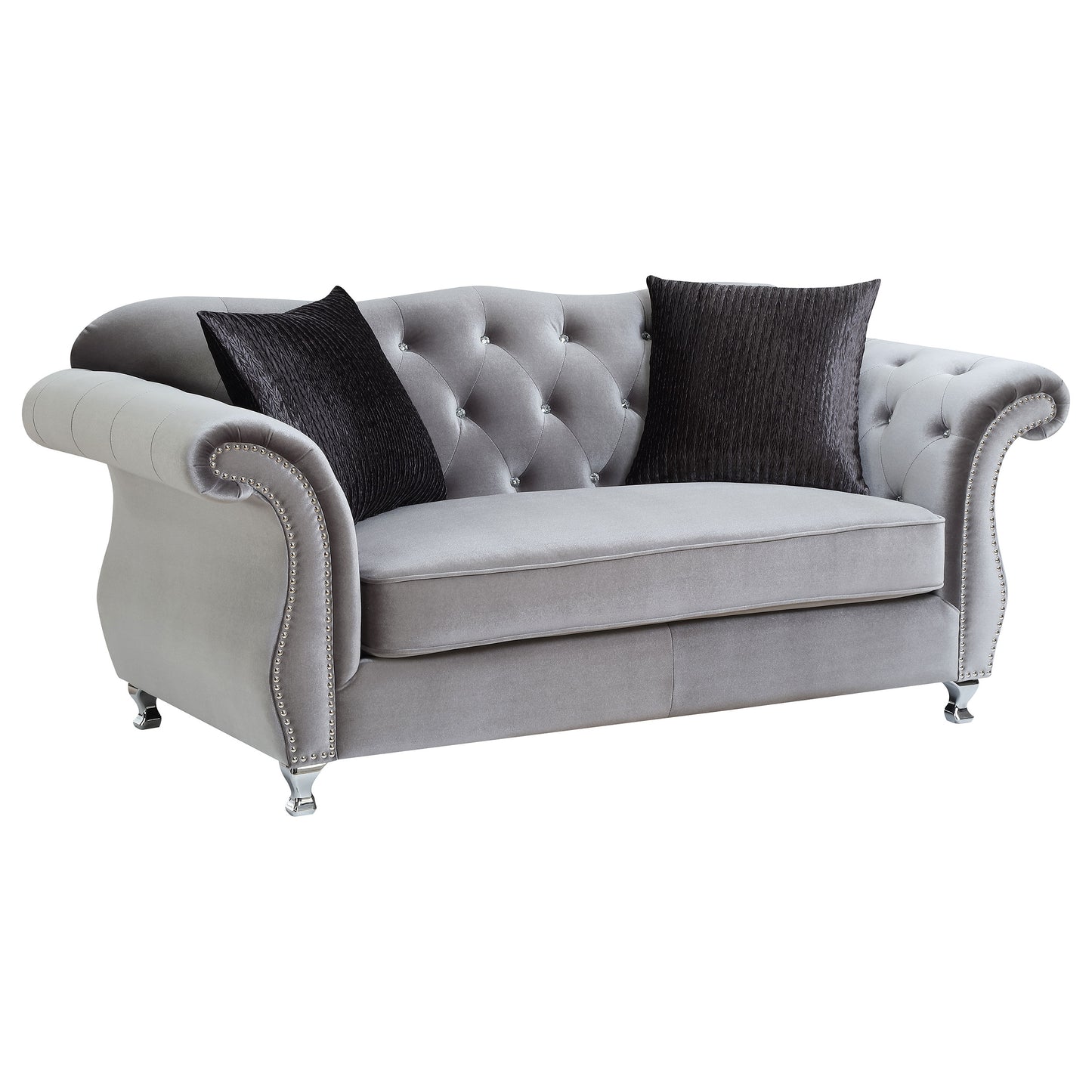 Frostine Grey Two-Piece Living Room Set