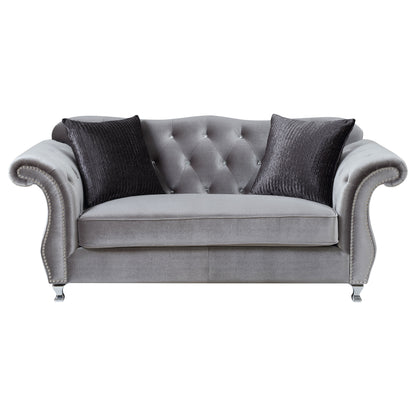 Frostine Grey Two-Piece Living Room Set