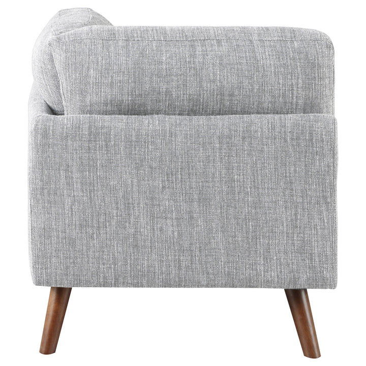 Churchill Button Tufted Corner Sofa Grey