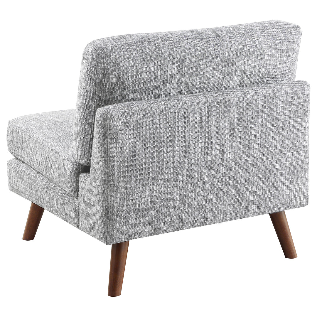 Churchill Button Tufted Armless Chair Grey