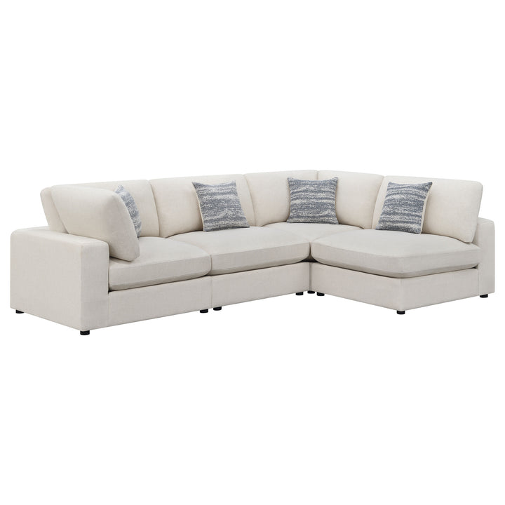 Serene 4-piece Upholstered Modular Sectional Beige