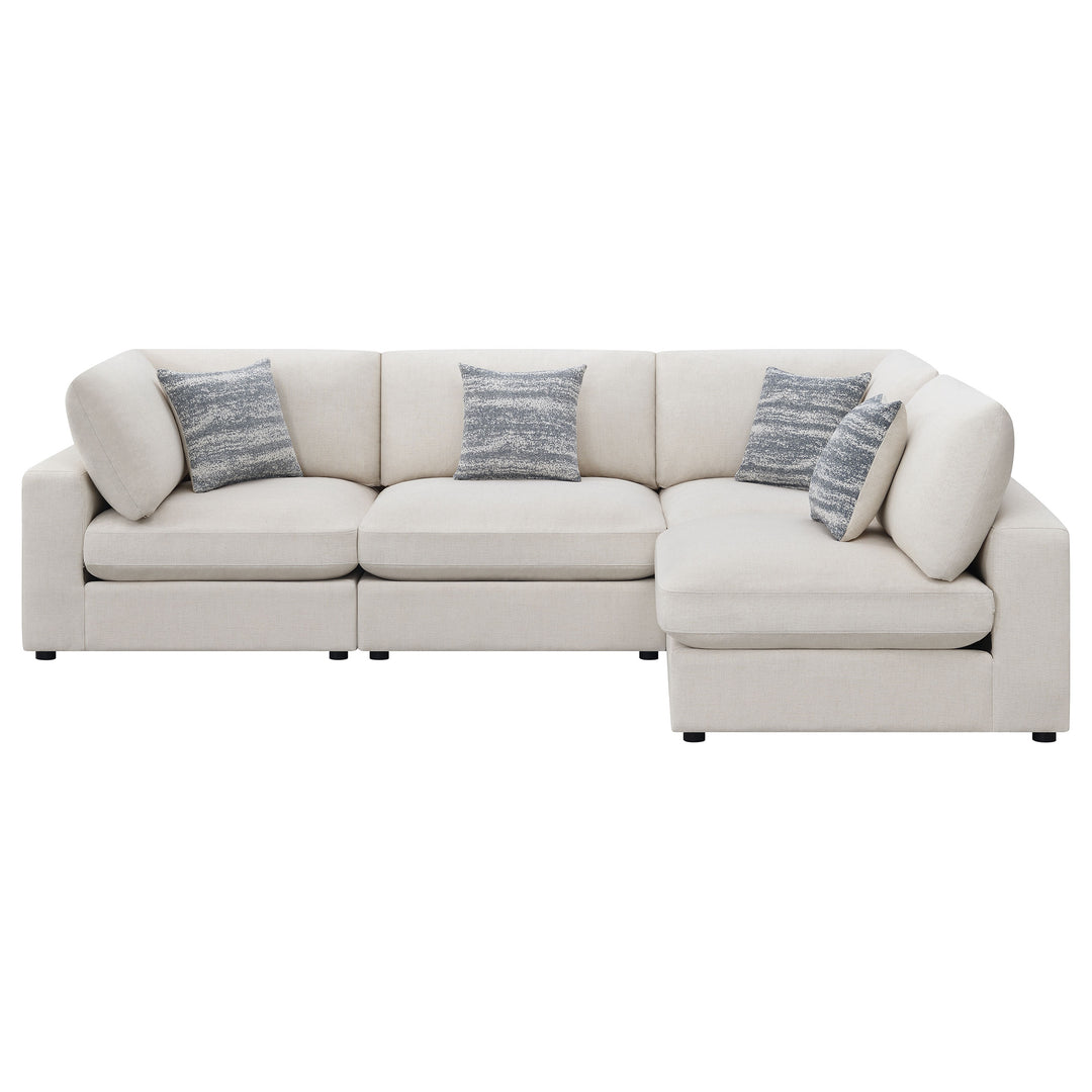 Serene 4-piece Upholstered Modular Sectional Beige