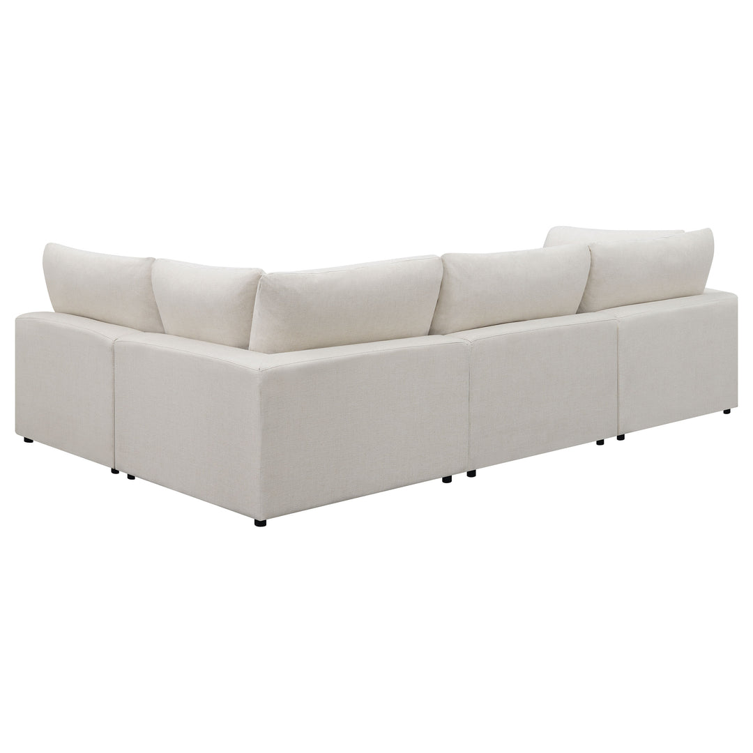 Serene 4-piece Upholstered Modular Sectional Beige