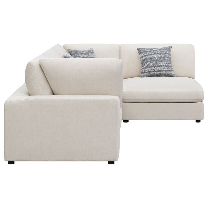 Serene 4-piece Upholstered Modular Sectional Beige