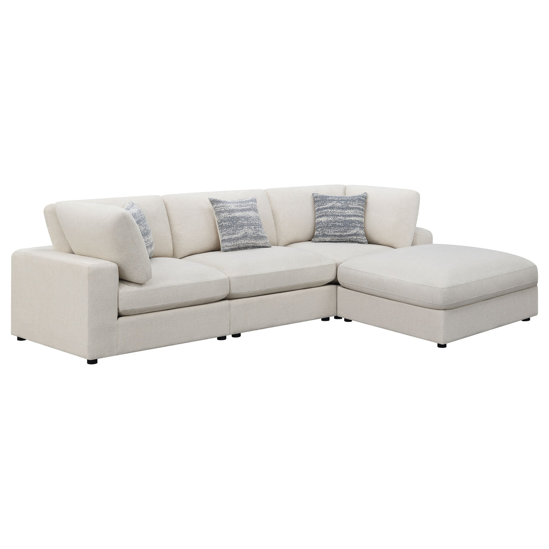 Serene 4-piece Upholstered Modular Sectional Beige