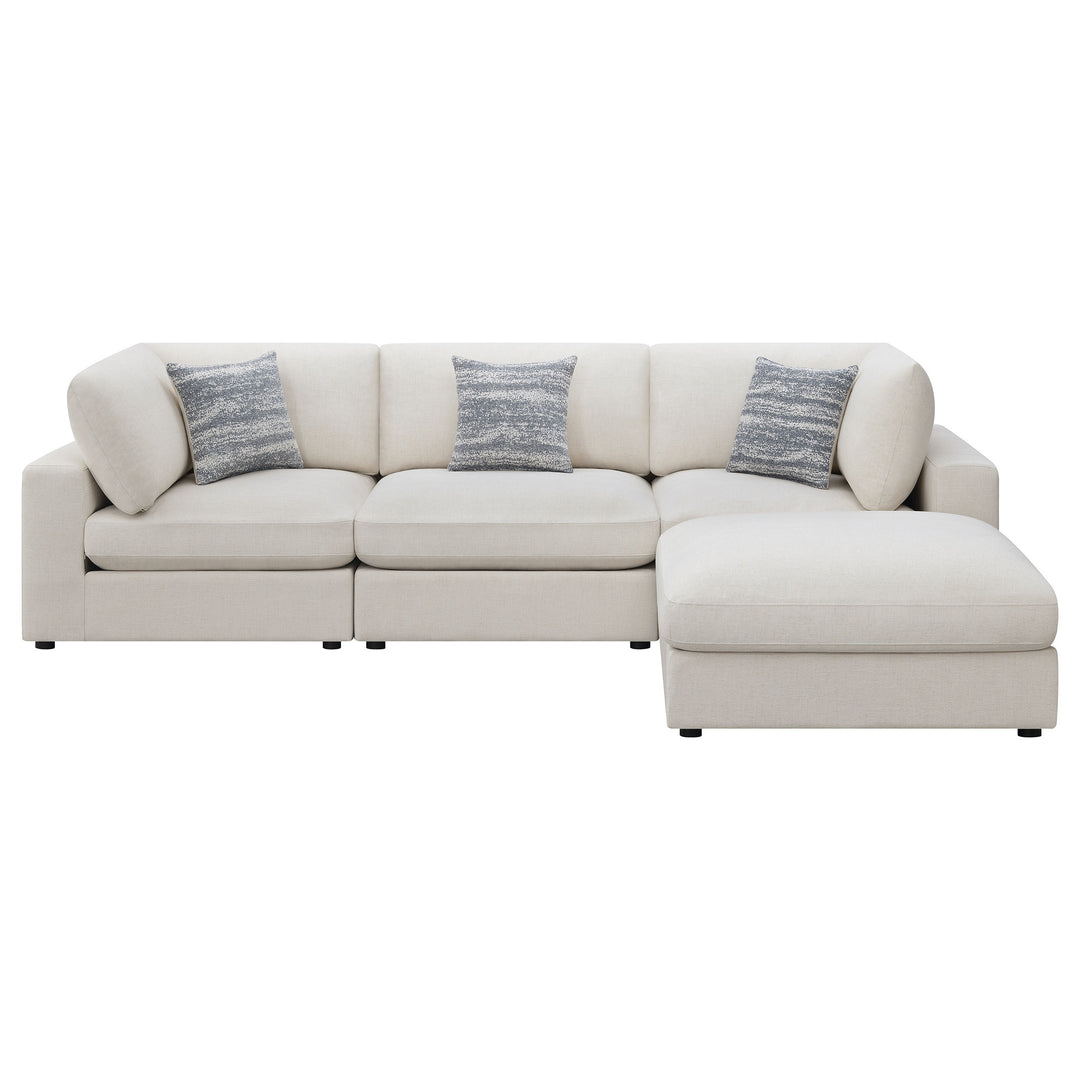 Serene 4-piece Upholstered Modular Sectional Beige