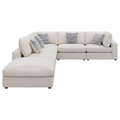 Serene 6-piece Upholstered Modular Sectional Beige