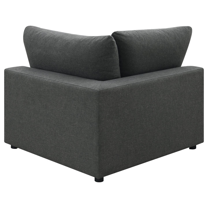 Serene Upholstered Corner Charcoal