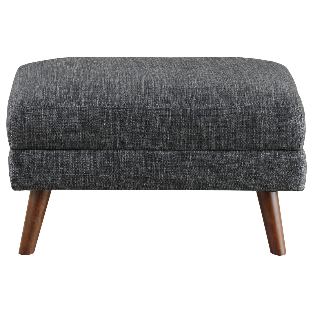 Churchill Rectangular Ottoman Dark Grey