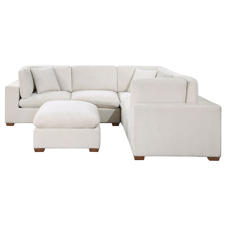 Lakeview 6-piece Upholstered Modular Sectional Sofa Ivory