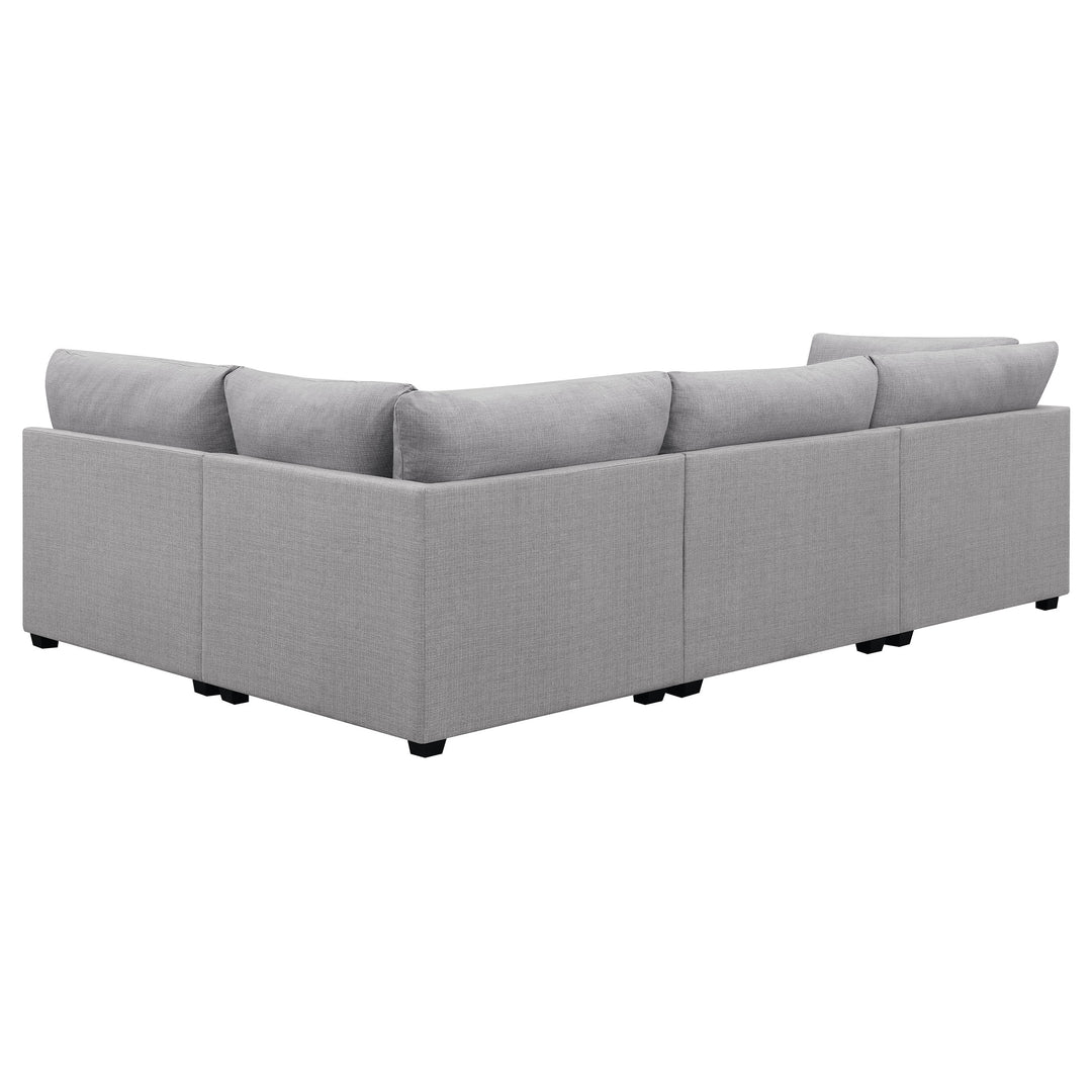 Cambria 4-piece Upholstered Modular Sectional Grey