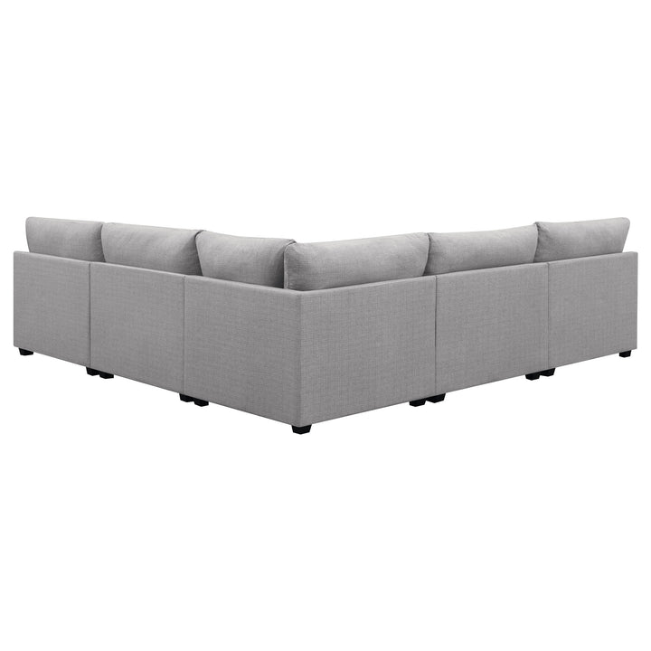 Cambria 5-piece Upholstered Modular Sectional Grey