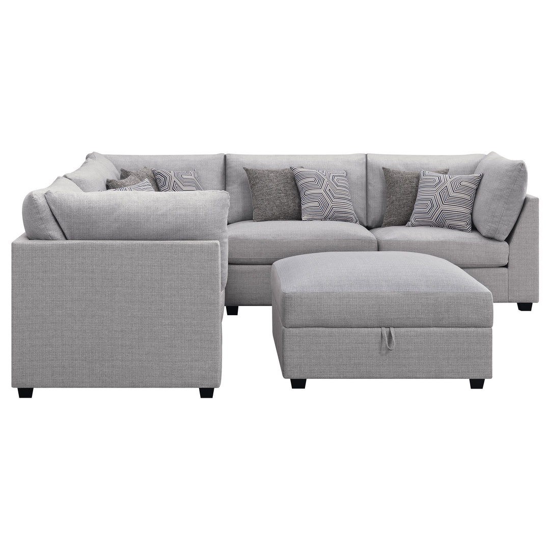 Cambria 6-piece Upholstered Modular Sectional Grey