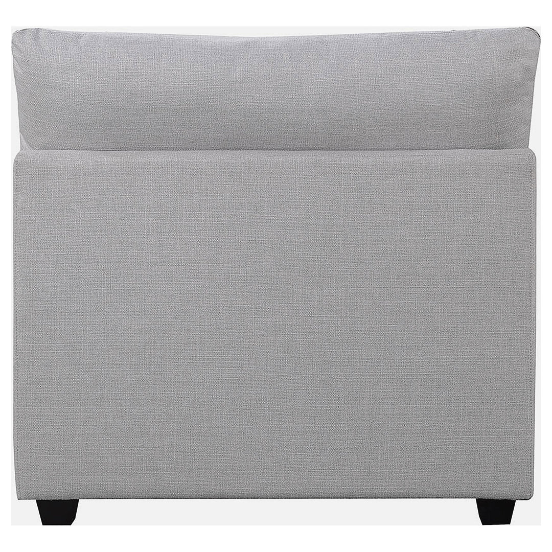 Cambria Upholstered Armless Chair Grey