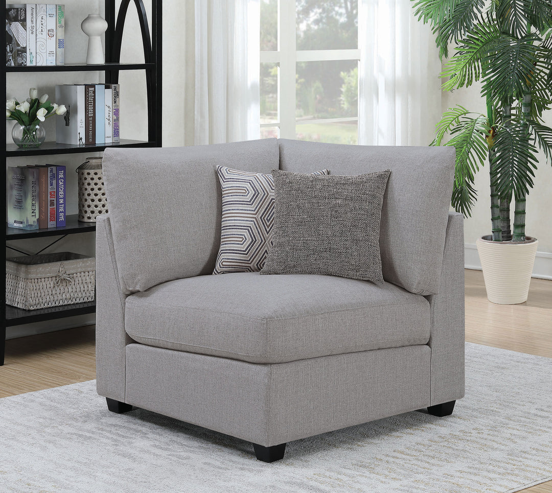 Cambria Upholstered Corner Chair Grey