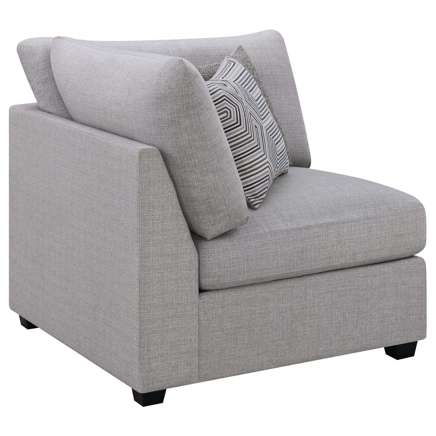 Cambria Upholstered Corner Chair Grey