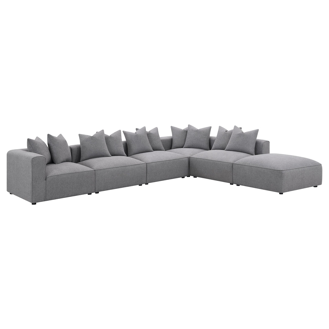 Jennifer 6-piece Tight Seat Modular Sectional Grey