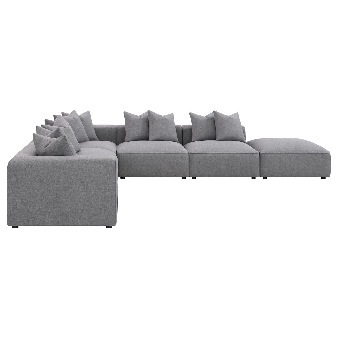 Jennifer 6-piece Tight Seat Modular Sectional Grey