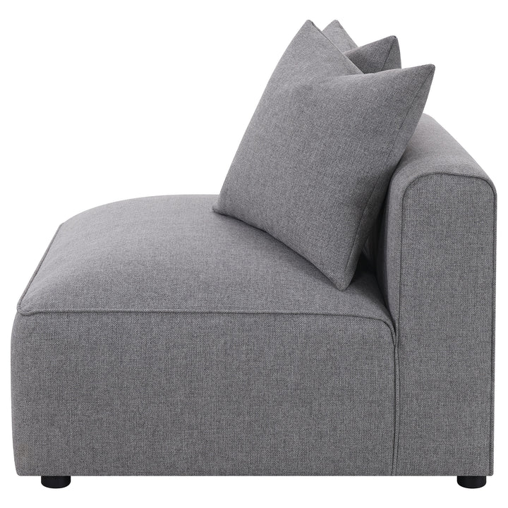 Jennifer Tight Seat Armless Chair Grey