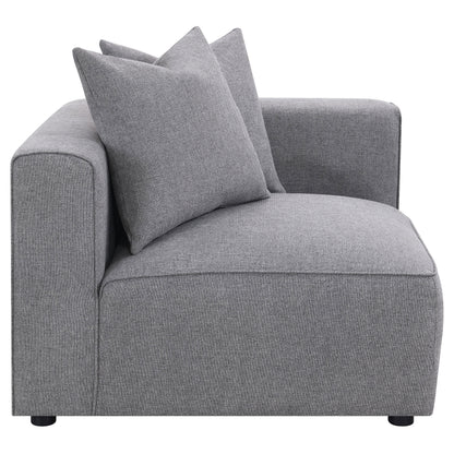 Jennifer Tight Seat Corner Chair Grey