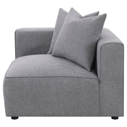 Jennifer Tight Seat Corner Chair Grey