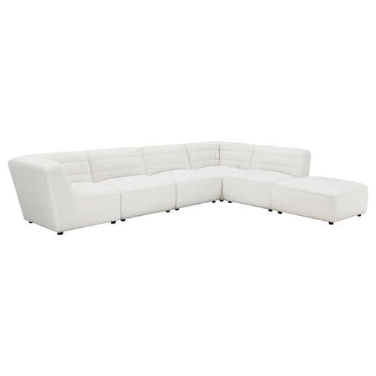 Sunny 6-piece Upholstered Sectional Natural