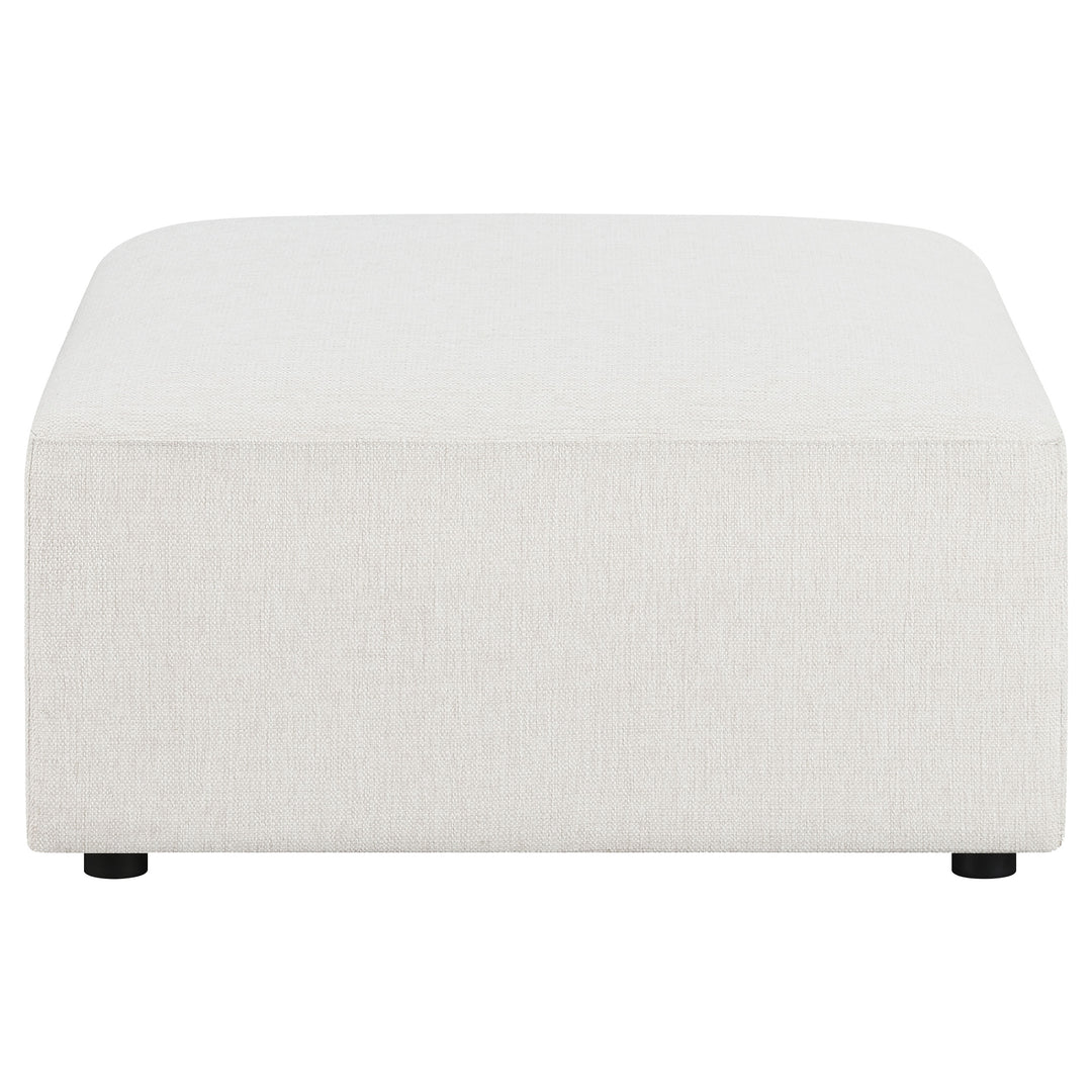 Freddie Upholstered Square Ottoman Pearl