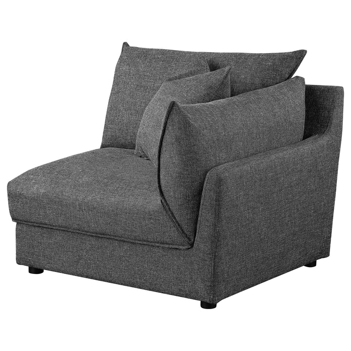 Sasha 3-Piece Upholstered Sofa Barely Black