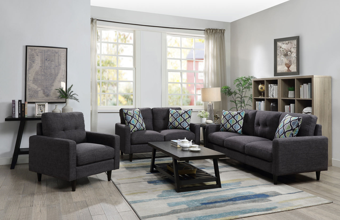 Watsonville Tufted Back Sofa Grey