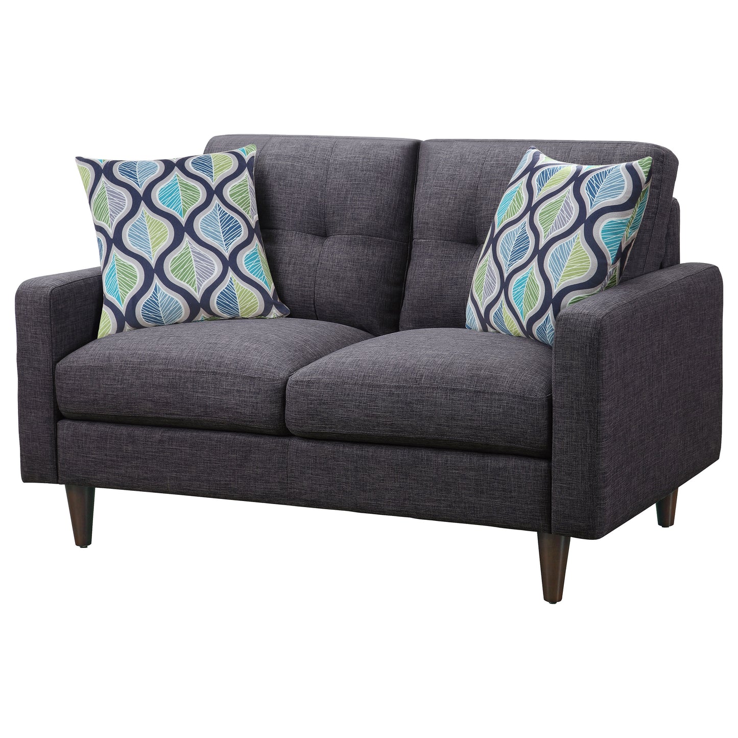 Watsonville Tufted Back Loveseat Grey