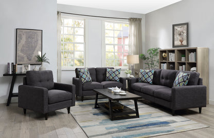 Watsonville Tufted Back Loveseat Grey