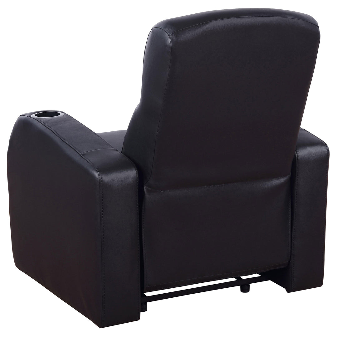 Cyrus Home Theater Upholstered Recliner Black