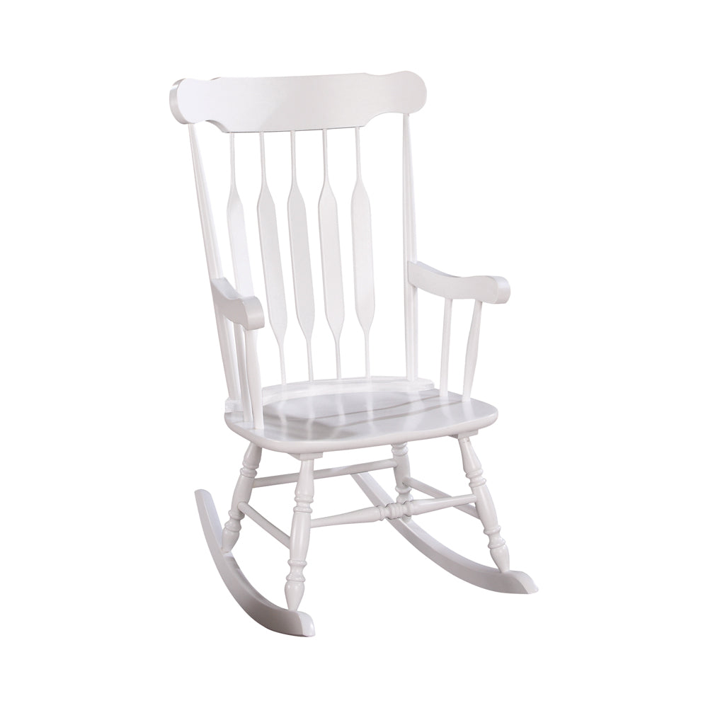 Gina Back Rocking Chair White