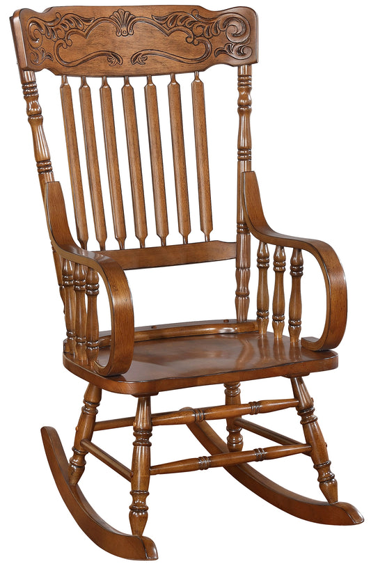 Sara Back Rocking Chair Warm Brown