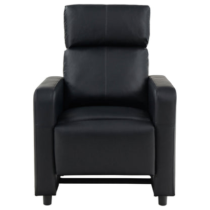 Toohey Home Theater Push Back Recliner Black