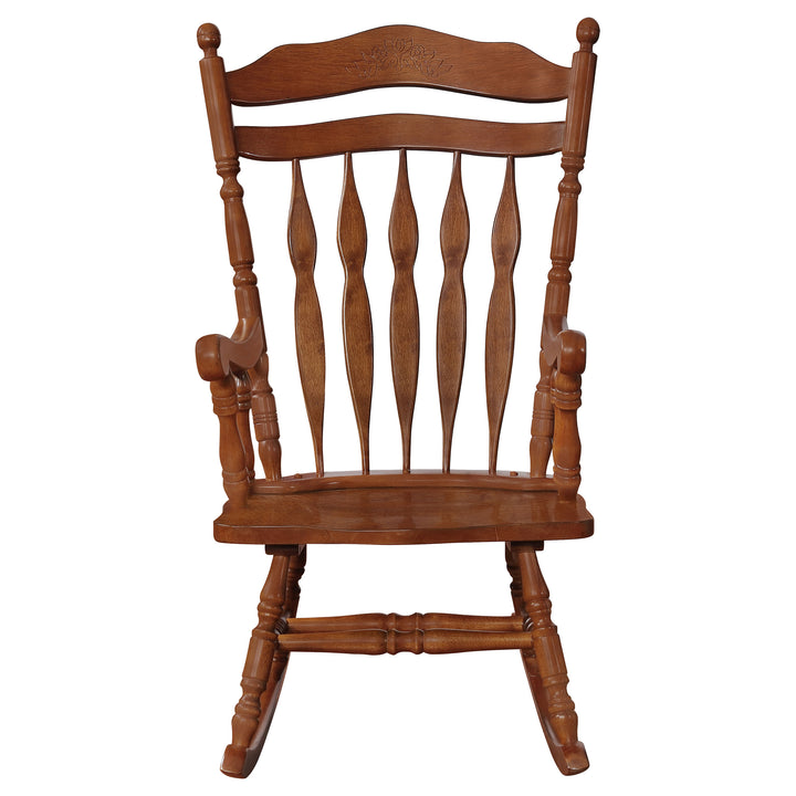 Traditional Medium Brown Rocking Chair