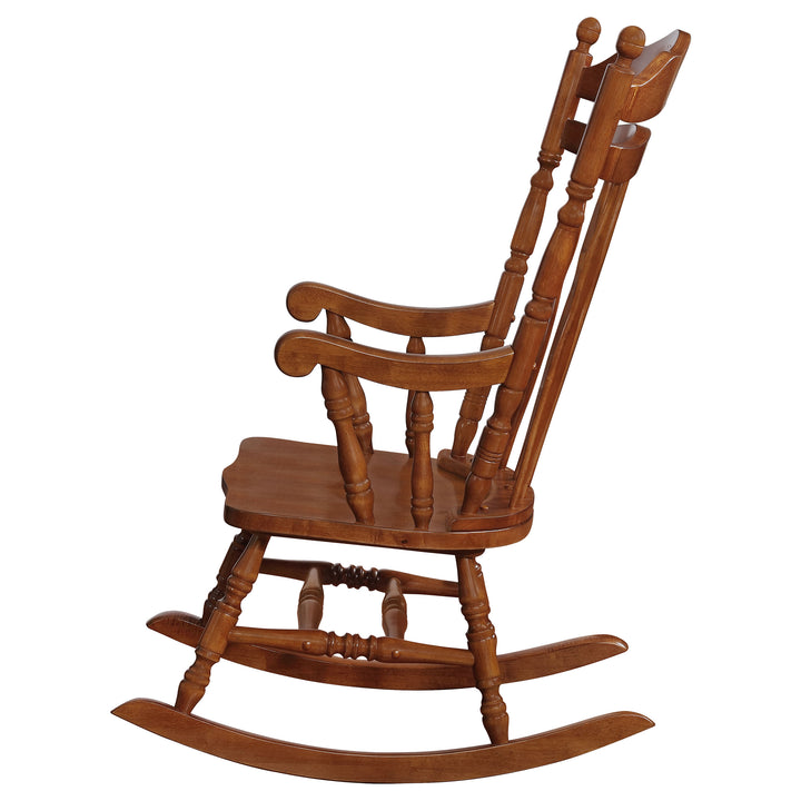 Traditional Medium Brown Rocking Chair