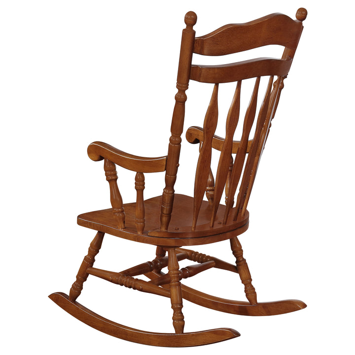 Traditional Medium Brown Rocking Chair