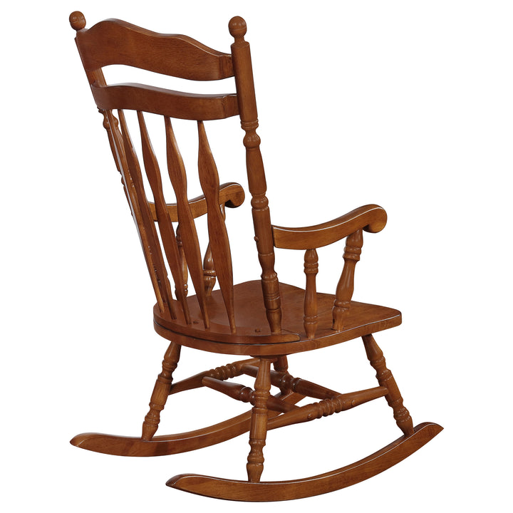 Traditional Medium Brown Rocking Chair