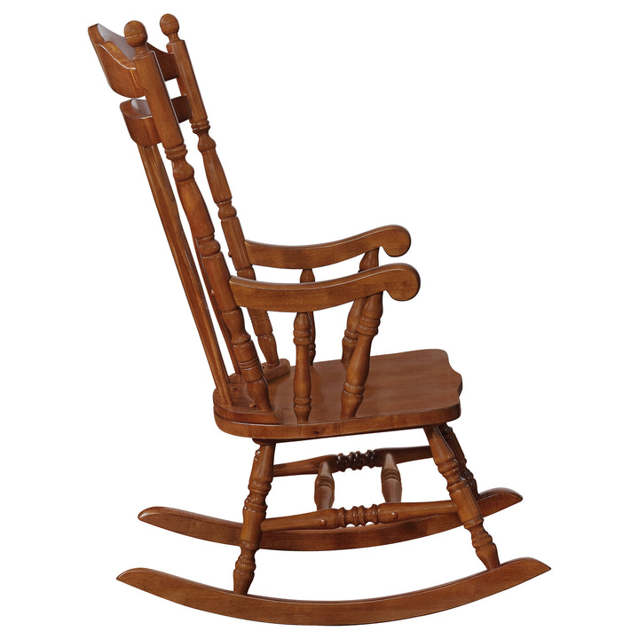 Traditional Medium Brown Rocking Chair