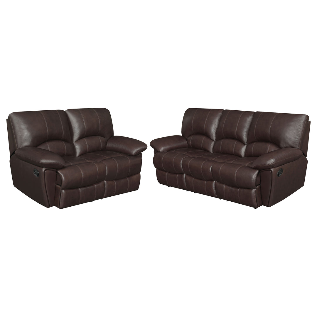 Clifford Motion Dark Brown Reclining Two-Piece Living Room Set